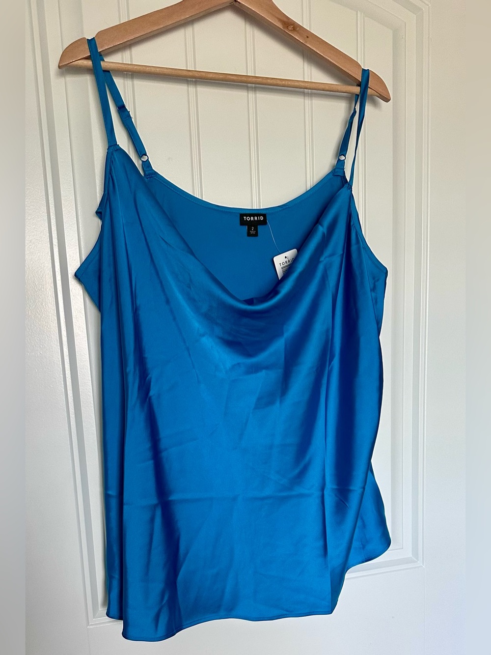 Torrid Satin Cowl Neck Cami NWT Adjustable Strap Layering Tank